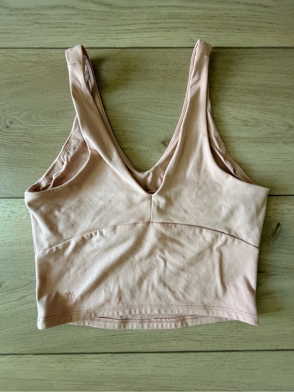 all in motion Soft Blush V-Neck Cropped Sports Bra